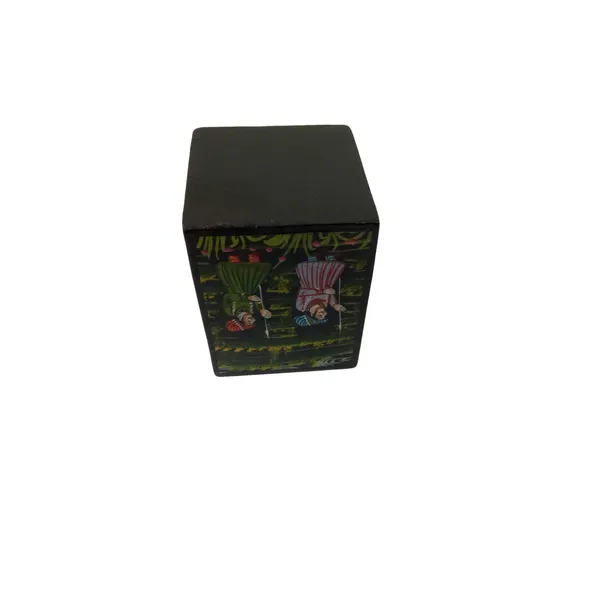 Wood_Pen_Stand_Pen_Holder_King_Royal_Procession_Hand_Painted