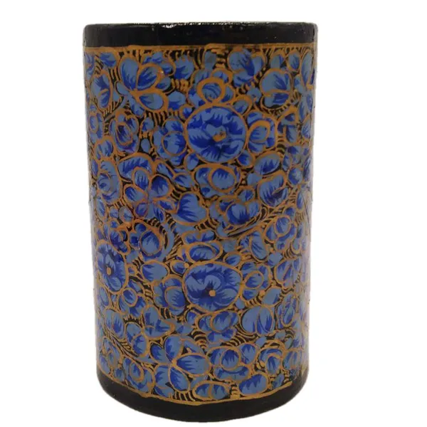 Blue_Pen_Holder_Pencil_Holder_for_Desk_Organizer_exclusive_Papier_Mache_Kashmir_Craft