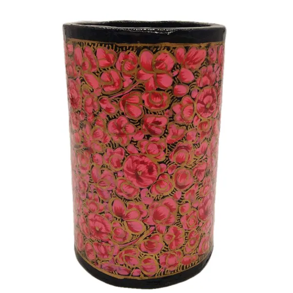 Red_Pen_Holder_Pencil_Holder_for_Desk_Organizer_exclusive_Papier_Mache_Kashmir_Craft