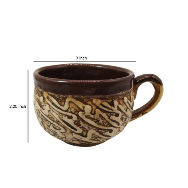 India_Ceramic_Serving_Kettle_Set_with_1_Kettle_(600_ml),_6_Cups_(100_ml_Each)