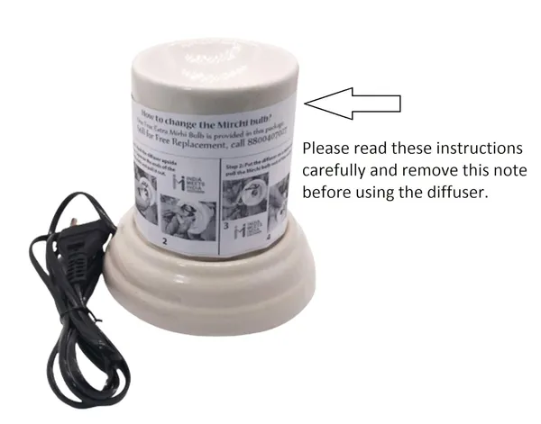 India_Meets_India_Ceramic_Aroma_Electric_Diffuser_w/_10_ML_Lavender_Oil_Fragrance_Bottle
