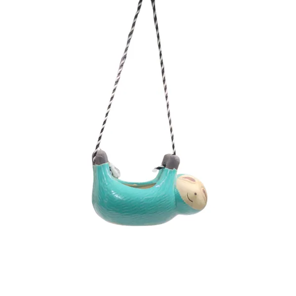 Ceramic_Hanging_Planter_Pot_Flower_Pot_Indoor_Planter_Handicraft_by_Awarded__n_Artisan_(Sloth_(Green))