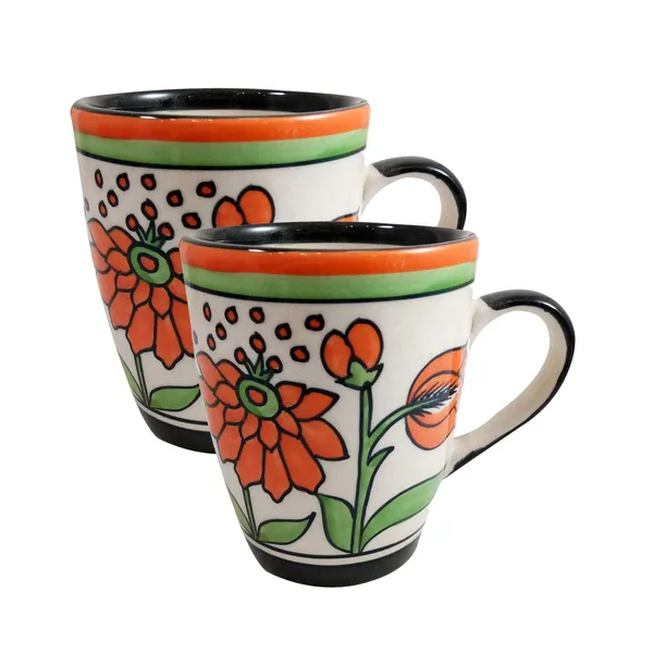 India_Meets_India_Coffee_Mug/Cup_Ceramic_Set_of_2_Handmade
