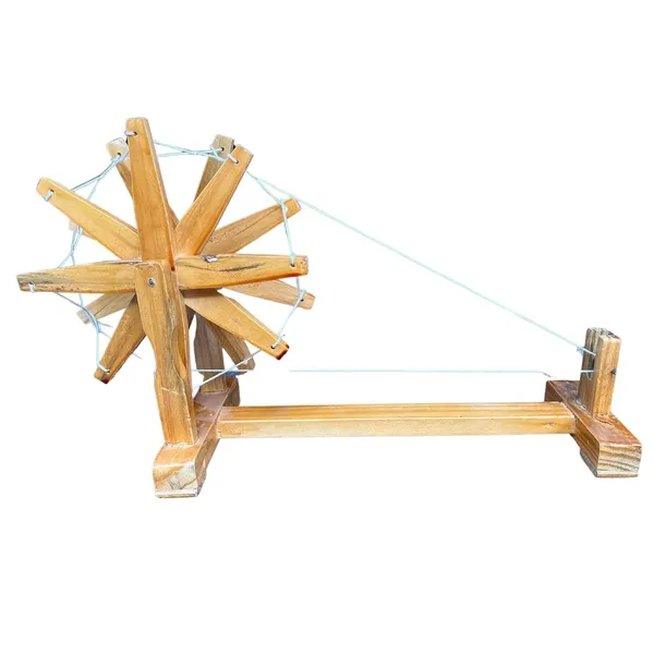 Gandhi_ji_Bardoli_Khadi_Charkha_Wooden_Working_Model_10_inch