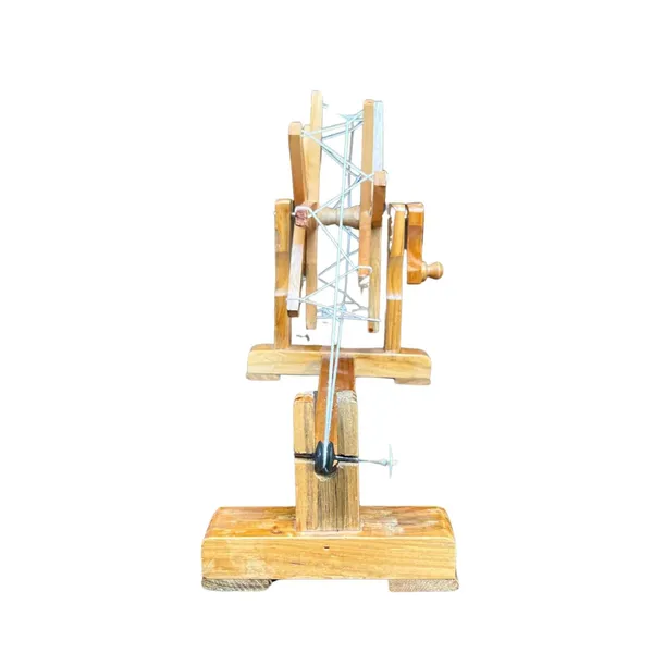 Gandhi_ji_Bardoli_Khadi_Charkha_Wooden_Working_Model_10_inch