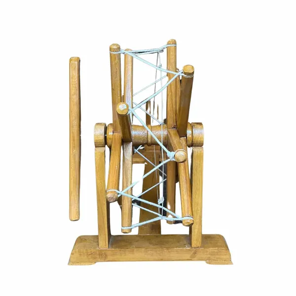 Gandhi_ji_Bardoli_Khadi_Charkha_Wooden_Working_Model_19_inch