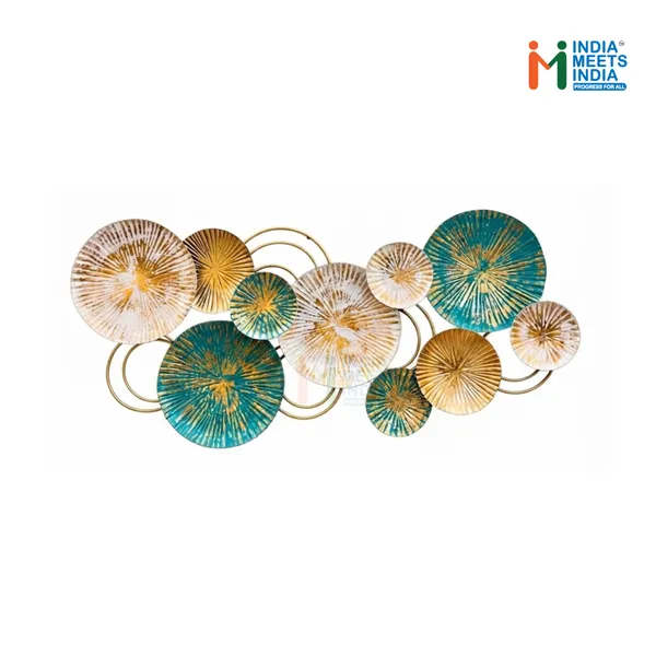 India_Meets_India_Handcrafted_Abstract_Metal_Wall_Art_-_Modern_Teal_and_Gold_Wall_Decor_for_Living_Room,_Bedroom,_and_Home_Office