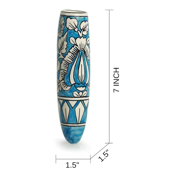 India_Meets_India_Multi_Color_Fridge_Magnetic_Ceramic_Vase_Planter_Birds_Design_Home_D?or/Offices/Bars_&_Restaurants_7_inch