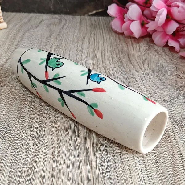 India_Meets_India_Multi_Color_Fridge_Magnetic_Ceramic_Vase_Planter_Birds_Design_Home_D?or/Offices/Bars_&_Restaurants_7_inch