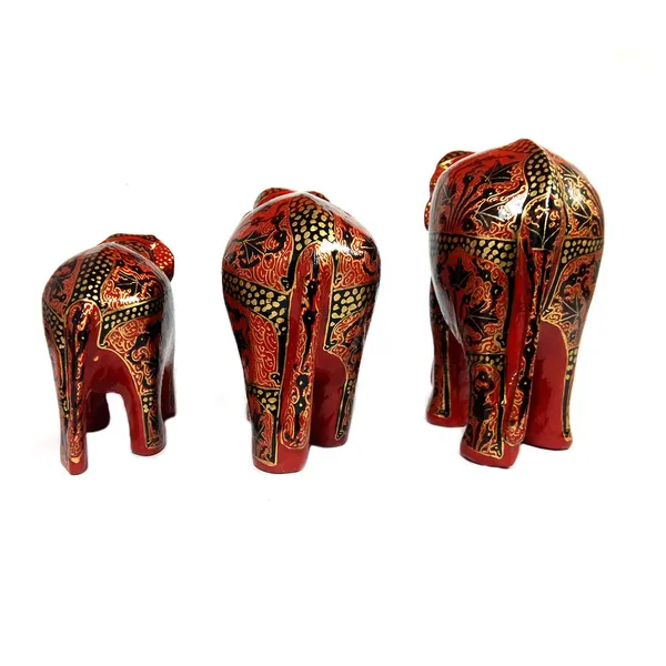India_Meets_India_Papier_Mache_Elephant_Showpiece_4.5_*_4_*_3_inch_Handmade_Qty_3_|_Home_D_cor_|_Handmade_by_Awarded_Indian_Artisan