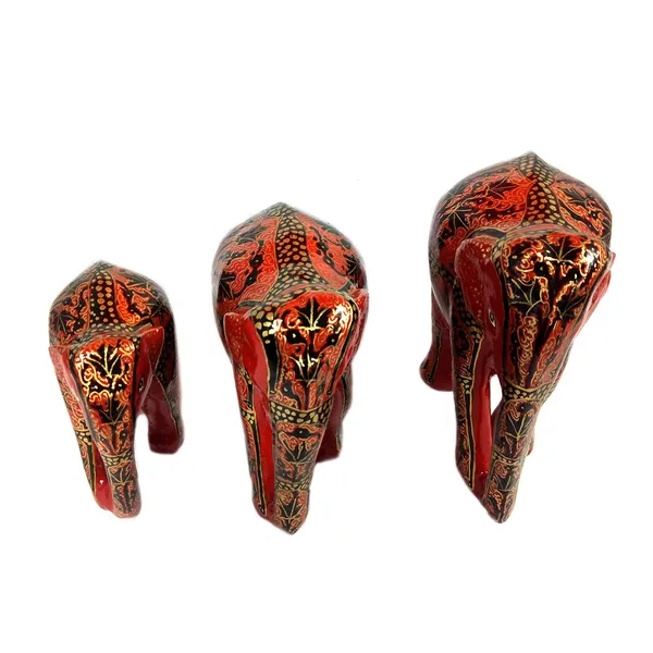 India_Meets_India_Papier_Mache_Elephant_Showpiece_4.5_*_4_*_3_inch_Handmade_Qty_3_|_Home_D_cor_|_Handmade_by_Awarded_Indian_Artisan