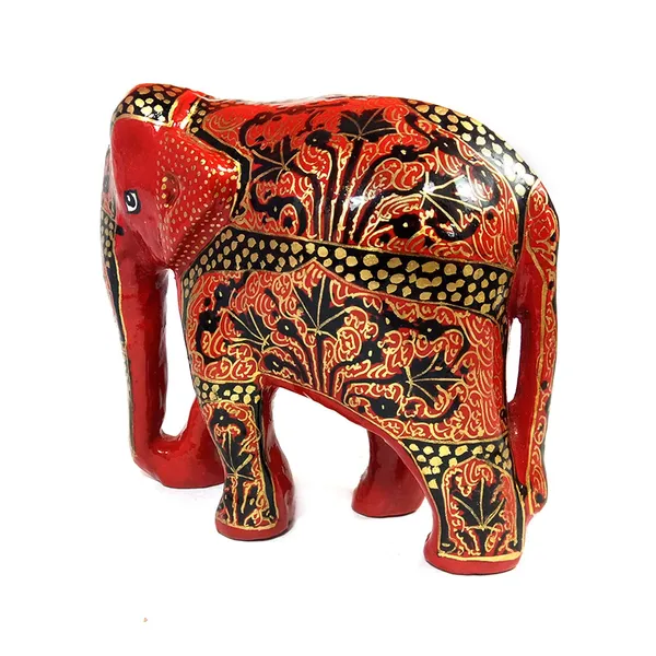 India_Meets_India_Papier_Mache_Elephant_Showpiece_4.5_*_4_*_3_inch_Handmade_Qty_3_|_Home_D_cor_|_Handmade_by_Awarded_Indian_Artisan