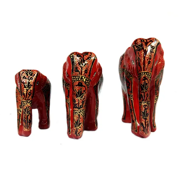 India_Meets_India_Papier_Mache_Elephant_Showpiece_4.5_*_4_*_3_inch_Handmade_Qty_3_|_Home_D_cor_|_Handmade_by_Awarded_Indian_Artisan