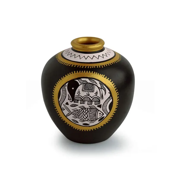 Terracotta_Decorative_Vase_Handpainted_Clay_Pot_5.2_inches