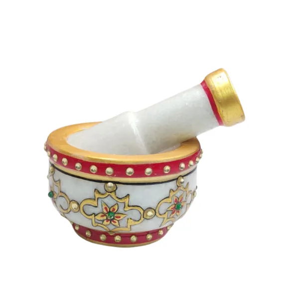 Marble_Meenakari_Art_Mortar_and_Pestle_for_Spices,_Seasonings,_Pastes,_Pestos