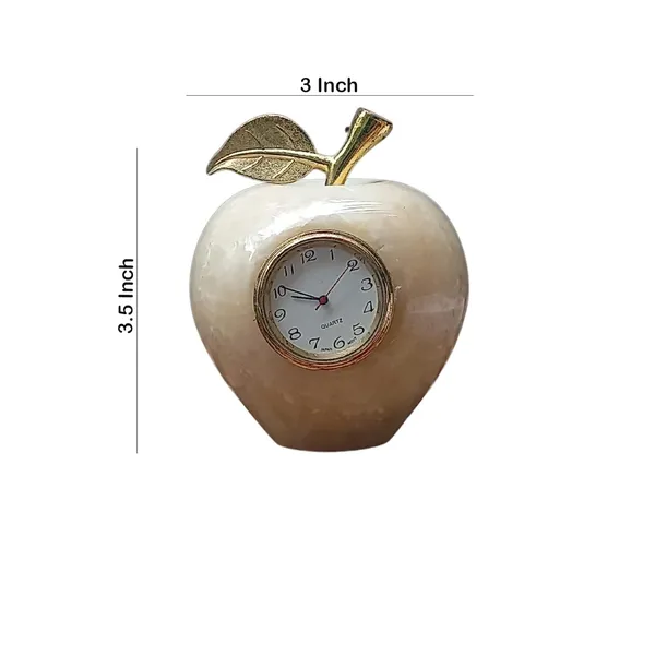 Onyx_Marble_Desk_Table_Clock_Apple_Shape_for_Exclusive_Modern_Home_Decor