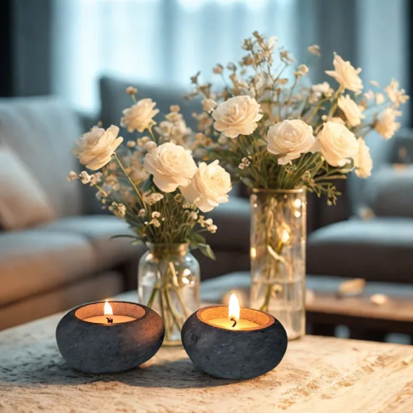 Set_of_2_Pebble_Tealight_Holder_Natural_Stone