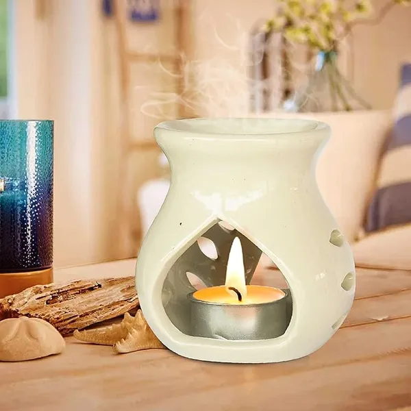 Pack_of_4_:_Ceramic_Clay_Candle_Operated_Aroma_Burner_Oil_Diffuser_Coming_with_Tea_Candle_and_10ml_Lavnder_aroma_oil