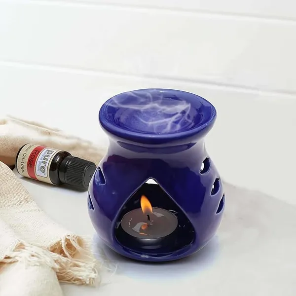 Pack_of_4_:_Ceramic_Clay_Candle_Operated_Aroma_Burner_Oil_Diffuser_Coming_with_Tea_Candle_and_10ml_Lavnder_aroma_oil