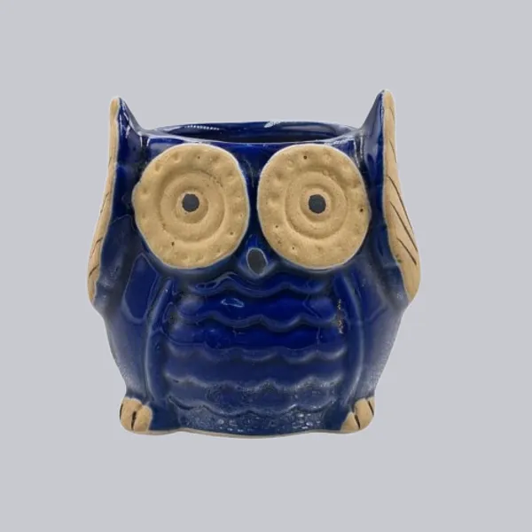 Blue_Owl_Shape_Ceramic_Flower_Pot_Planter_Pot_Indoor_Outdoor_Planter_3.5_inch