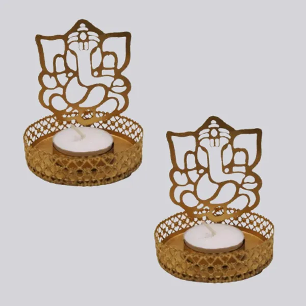 Ganesha_Ganesh_ji_Tea_light_holder_Candle_Holder_Set_of_2_Gold_Mettalic_Finish