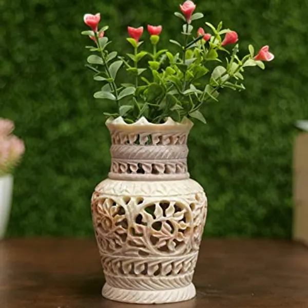 Soapstone_Vase_Hand_Carving_Decorative_Flower_Vase