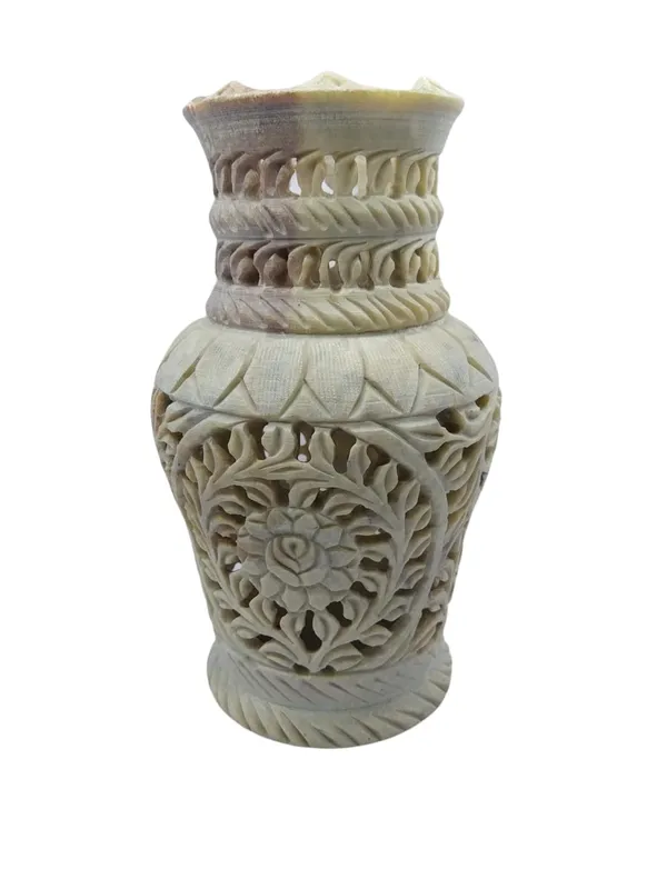 Soapstone_Vase_Hand_Carving_Decorative_Flower_Vase