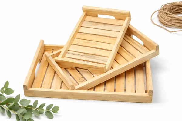 Wooden_Handicrafts_Pine_Wood_Serving_Tray_Set_of_3_(Sheesham_Wood)