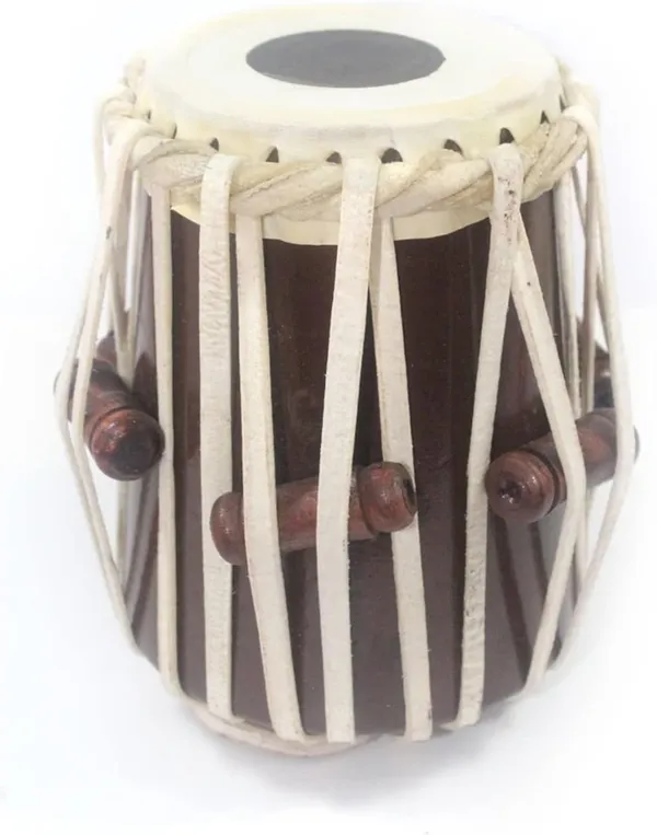 Wooden_Tabla_Set/Tabla_Drum_,_Wooden_Bayan_&_Dayan_with_Cushion_and_Leather_Straps_to_Tune_-_Perfect_Tabla_Set_for_Beginners,_Wooden_Tabla_Set_with_Learning_Book