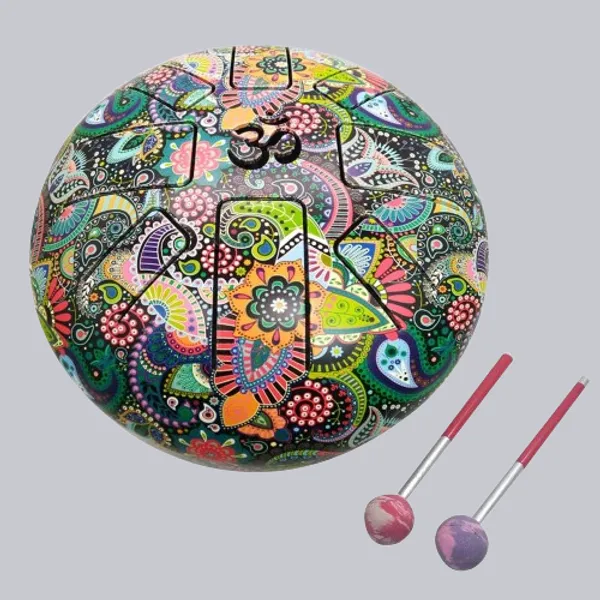 OM_Tongue_Drum_Tank_Drum_Steel_Percussion_Hangpan_Drum_Hand_drum_Musical_Instrument_with_Bag_and_Mallets_Stick_(9_Inch,_Multicolor)