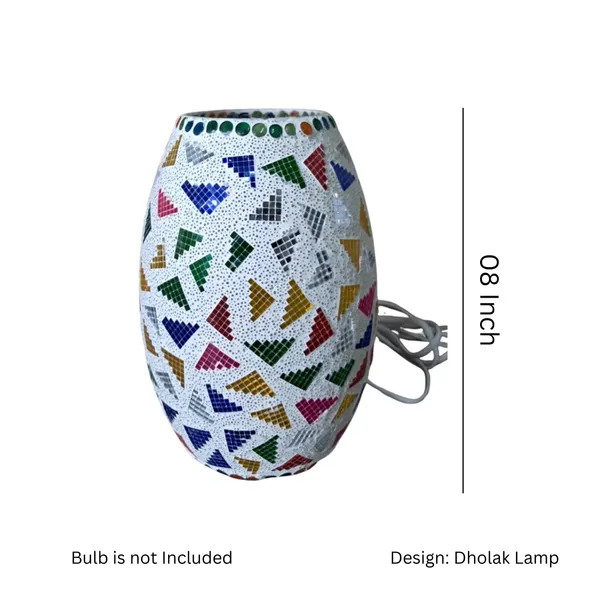 Handcrafted_Mosaic_Glass_Table_Lamp_?Multicolor_Dholak_Design_(8_Inch)