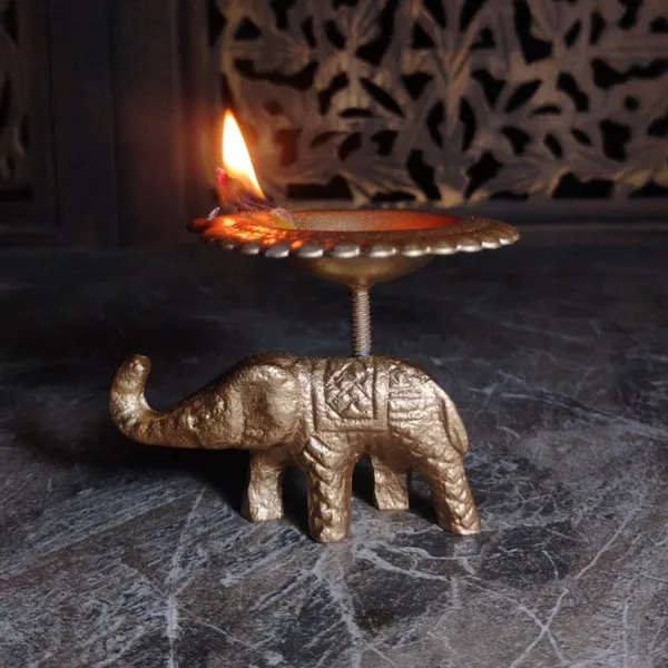 Elephant_Metal_Diya_Stand_Set_of_4