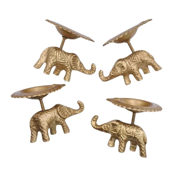 Elephant_Metal_Diya_Stand_Set_of_4