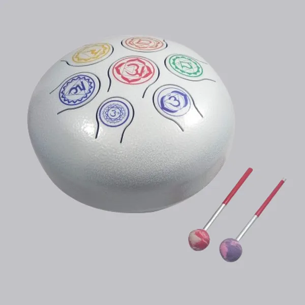Percussion_Steel_Drum_Hand_Drum_Musical_instrument_10_inches_diameter_(White_OM)