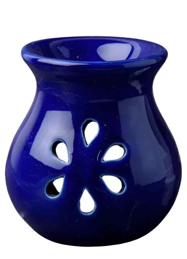 Blue_Ceramic_Tealight_Aroma_Diffuser_Decorative_Tealight_Holder_for_Home_Decor/Office,_Best_Used_for_Meditation/Yoga/Peace_w/_Lavender_Fragrance_Oil_and_2_Tea_Lights,_3.5_x_3_INCH