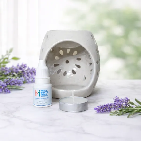Ceramic_Aroma_Oil_Burner_with_Lavender_Fragrance_Oil_&_Tealight_Candle