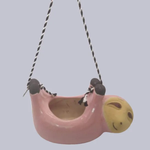 Ceramic_Hanging_Planter_Pot_Flower_Pot_Indoor_Planter_Handicraft_by_Awarded__n_Artisan_(Sloth_(Pink))