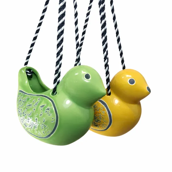 Set_of_2_Sparrow_Duo_Hanging_Planters__(Yellow_&_Green)