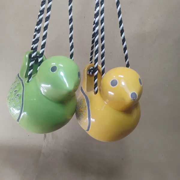 Set_of_2_Sparrow_Duo_Hanging_Planters__(Yellow_&_Green)