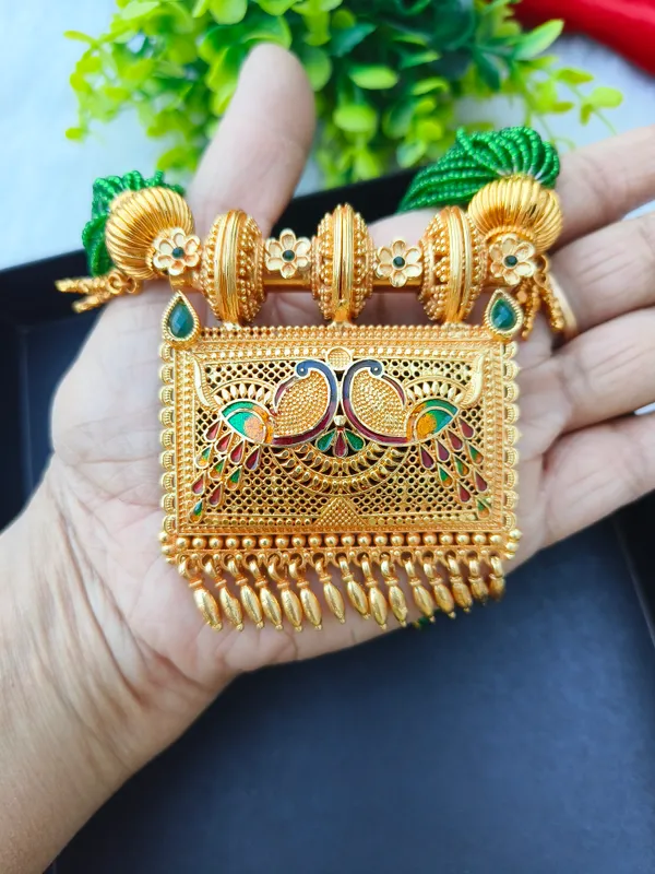 Green_Mor_Design_Tewta_Or_Haryanvi_Necklace__For_Women