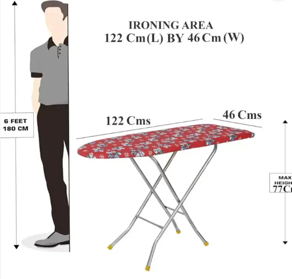 Multicolor_Iron_Board_Med_Folding_Ironing_Table/Iron_Board_Wooden_(112_X_40Cm)