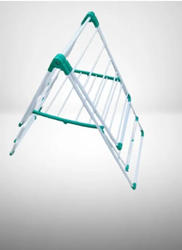 White_Cloth_Drying_Stand_�_Steel_Foldable_Clothes_Drying_Rack_Spacesaving_Laundry_Dryer_Stand_For_Indoor_&_Outdoor_Use_Sturdy_&_Durable_107_Cm
