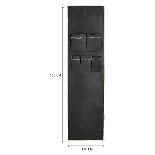 Black_3Door_Wardrobe_Foldable_Collapsible_Portable_Closet_For_Clothes_Almira_1_Hanging_Space_10_Shelves_Nonwoven_Fabric162_Cm_44_Cm_138_Cm