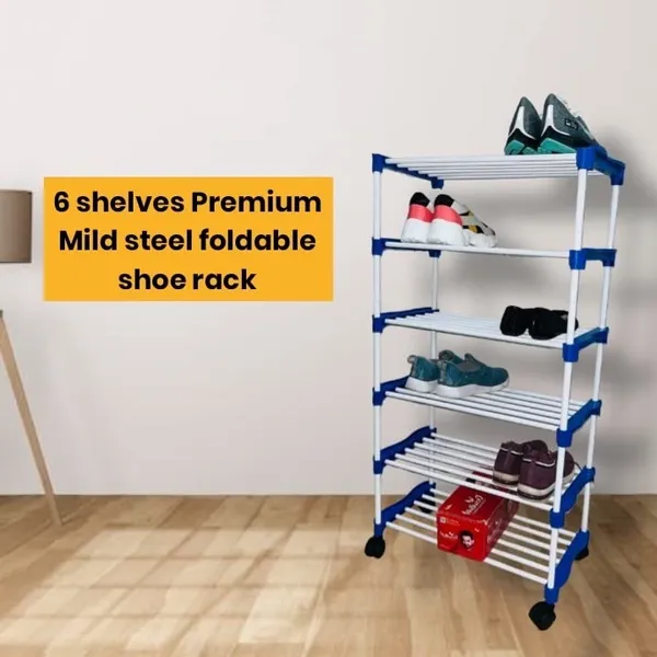 Blue_Adjustable_6_Tier_Shoe_Rack_Durable_Plastic_&_Metal_Stand_For_Shoes_Bags_Toys_&_More_Easy_Assembly_Spacesaving_Design