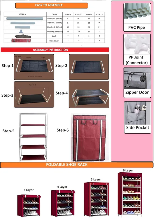 Blue_Multipurpose_6_Shelves_Rack_With_Zip_Door_Cover_&_Side_Pockets_Multiuse_Storage_Rack_For_Footwear_Toys_Clothes_With_Dustproof_Cover