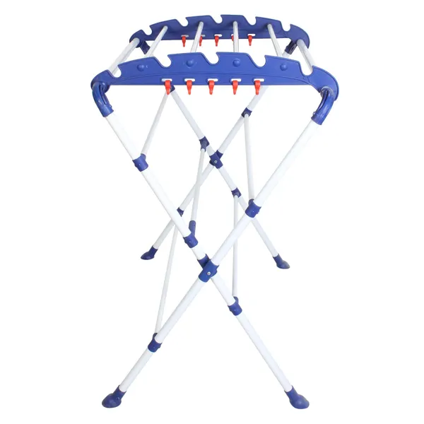 Blue_Mini_Sumo_White_Preassembled_Foldable_Clothes_Drying_Stand_Lightweight_Blue_&_White_Cast_Iron_Clothes_Dryer