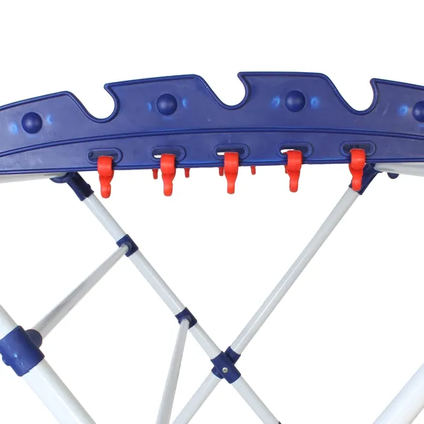 Blue_Mini_Sumo_White_Preassembled_Foldable_Clothes_Drying_Stand_Lightweight_Blue_&_White_Cast_Iron_Clothes_Dryer