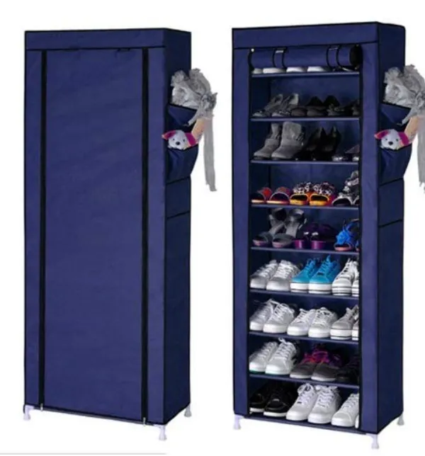 Blue_9_Layer_Collapsible_Shoe_Rack_Spacesaving_Shoe_Organizer