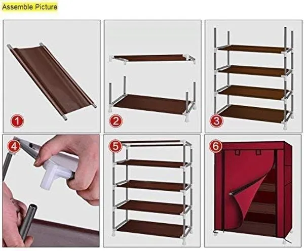 Brown_Multipurpose_6Shelf_Shoe_Rack_With_Zip_Cover_&_Side_Pockets