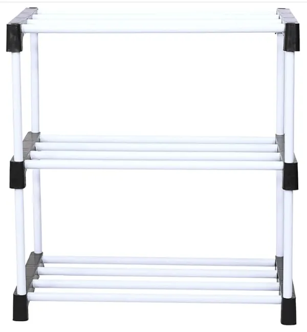 Black_Adjustable_4_Tier_Shoe_Rack_Durable_Plastic_&_Metal_Stand_For_Shoes_Bags_Toys_&_More_Easy_Assembly_Spacesaving_Design
